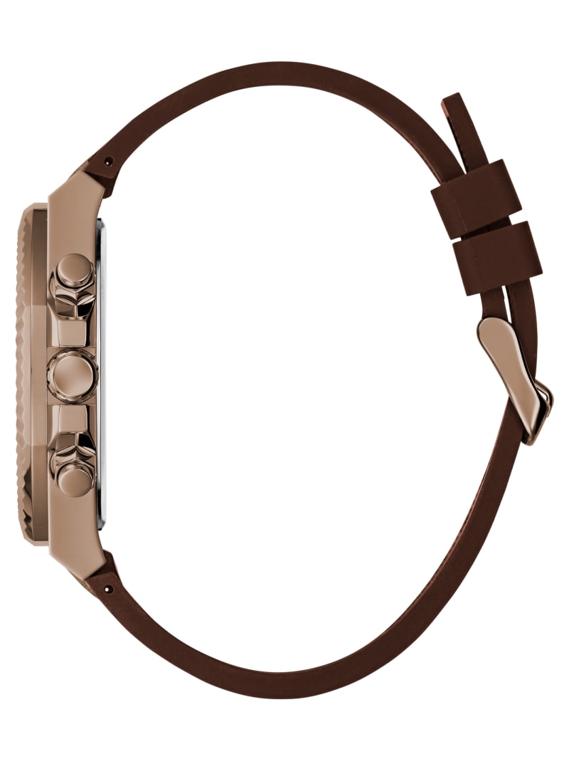 Brown Multifunction Leather Watch