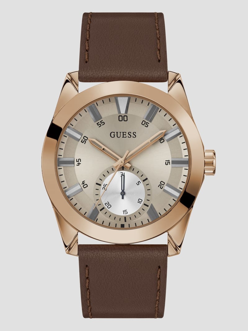 Guess watches leather strap on sale