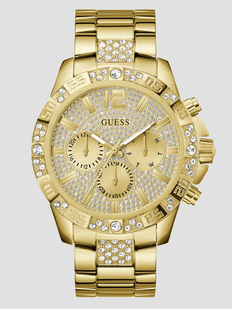 Gold-Tone Chronograph Watch | GUESS