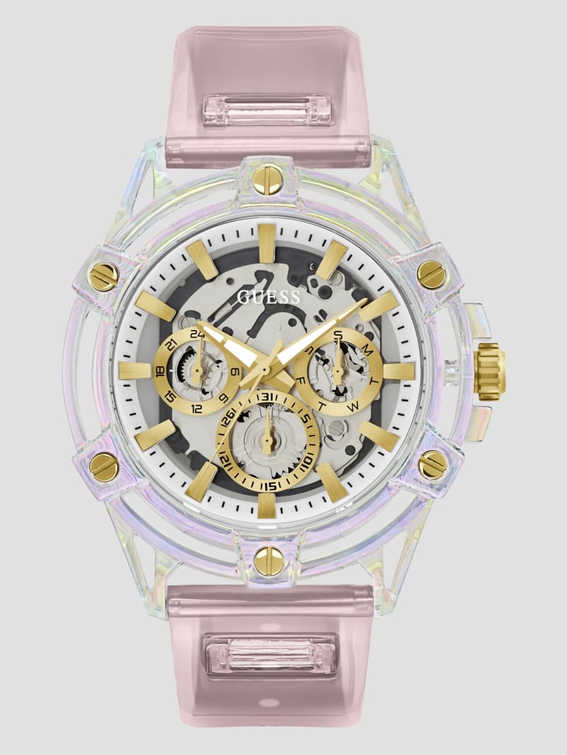 White and pink watch outlet