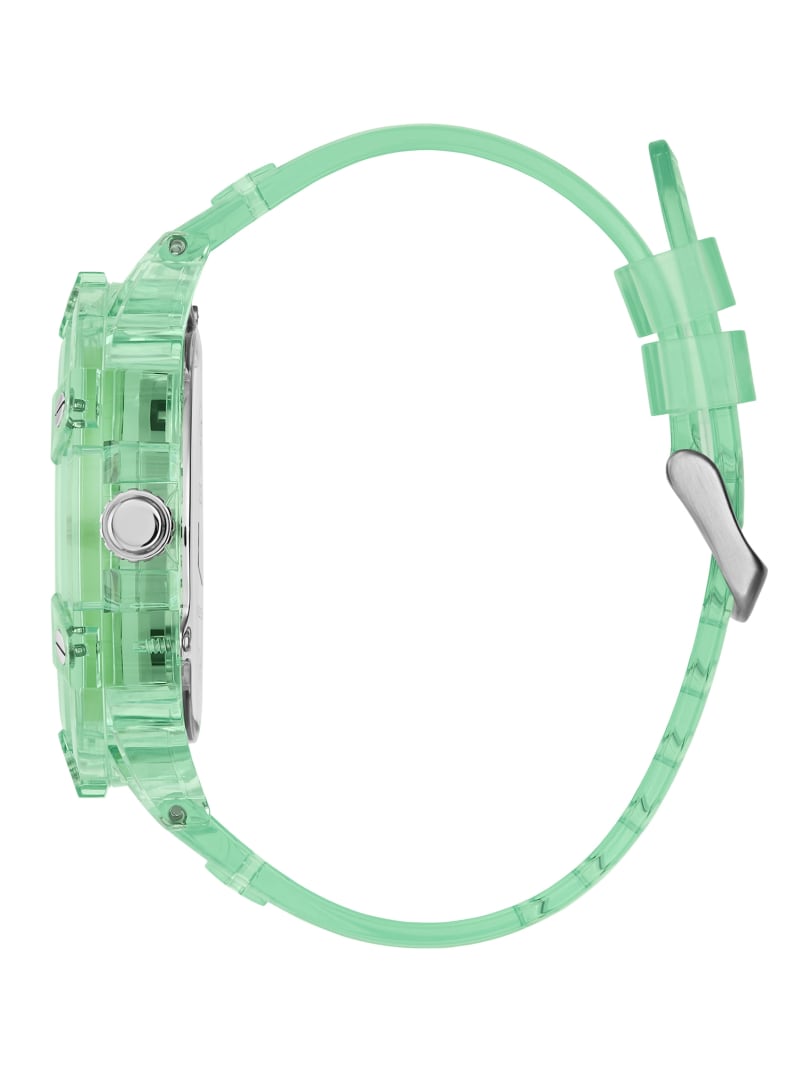 Transparent Green Multifunction Watch | GUESS Canada