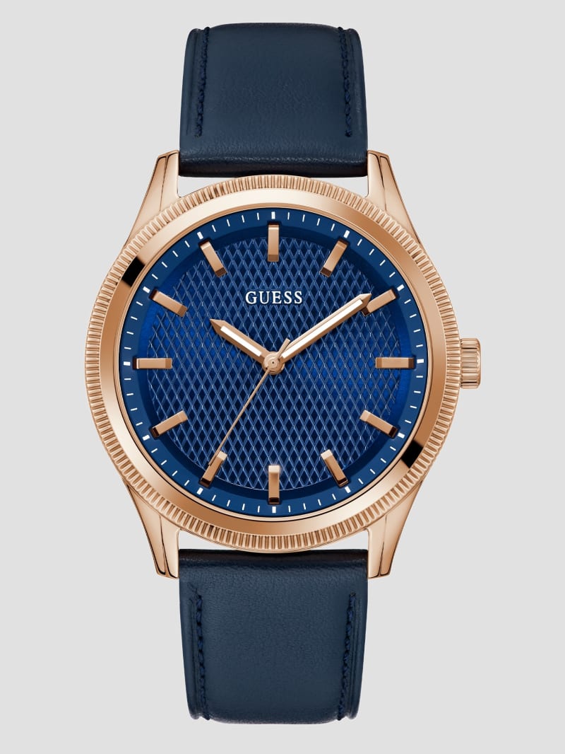 GUESS® Two-Tone Leather Analog Watch