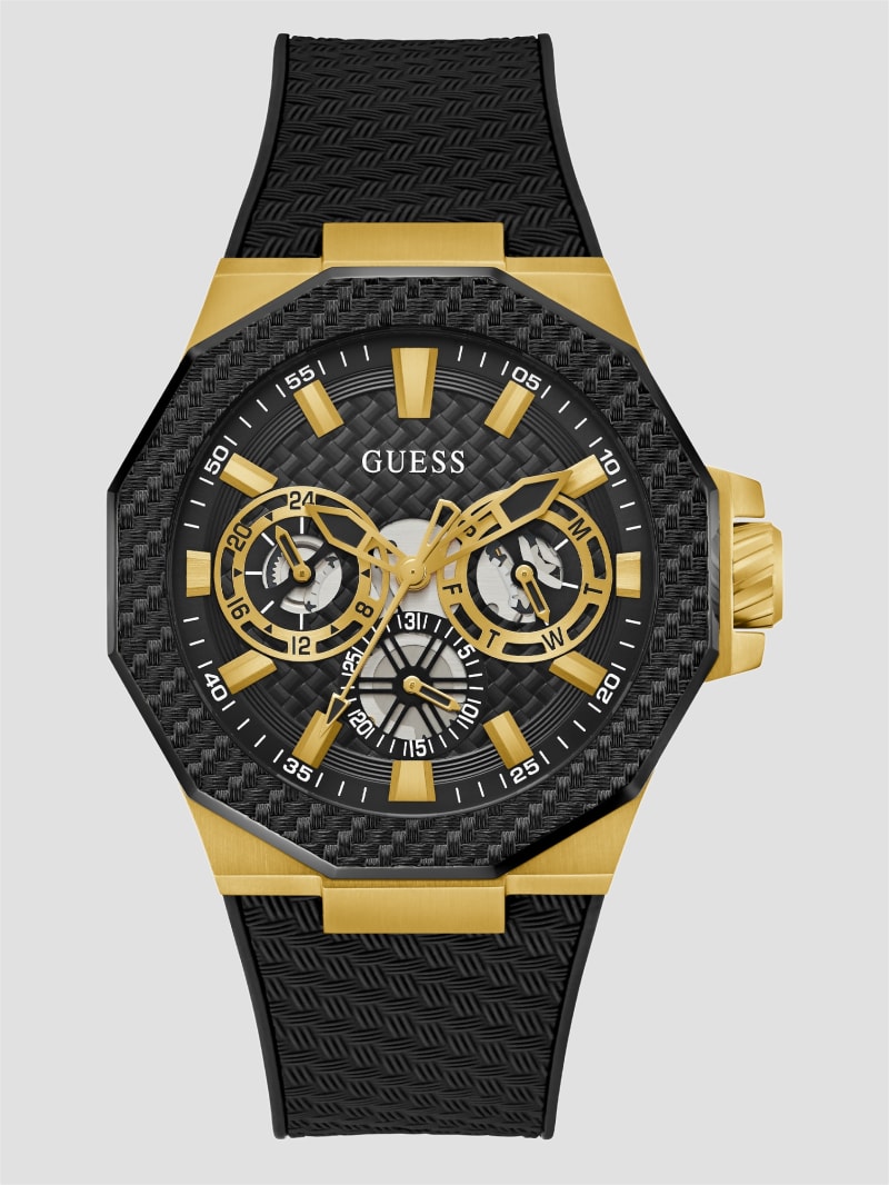 腕時計　GUESS Guess Fusion Chronograph Blue Dial Blue Leather Strap Watch