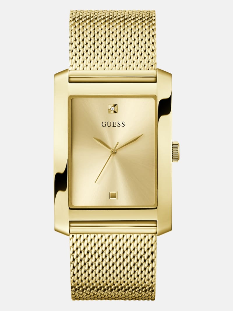 GUESS☆Gold-Tone Translucent Dial Analog Watch腕時計 Gold-Tone Analog Watch | GUESS