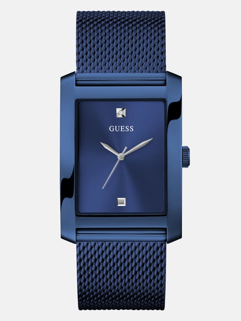 GUESS Analoog horloge 'INTEGRITY' in Blauw | ABOUT YOU