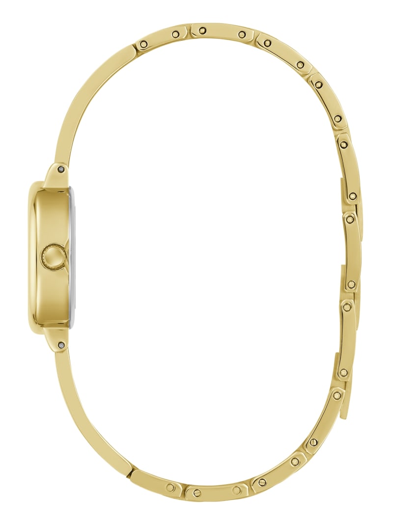 Gold-Tone Oval Analog Watch