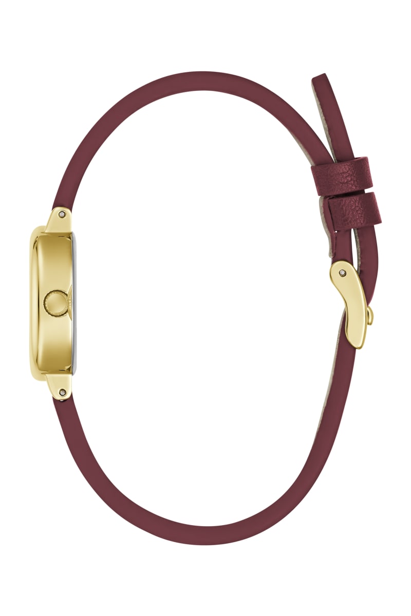 Leather analogue watch 21 mm