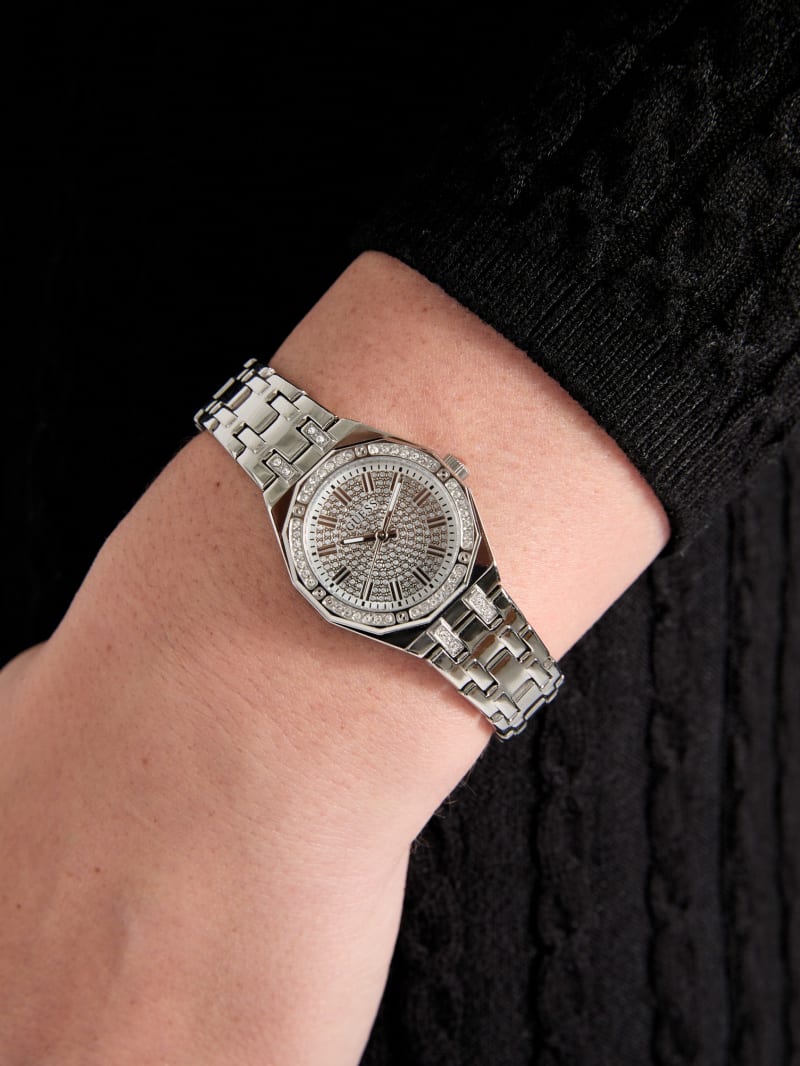 Silver-Tone Analog Watch