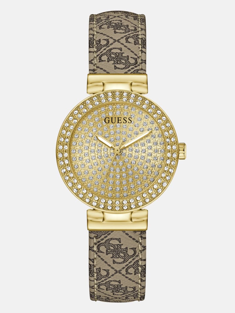 たかし　GS2542L　　GWL2 GUESS Ladies Silver Tone/Gold Tone Analog Watch - GW0033L4