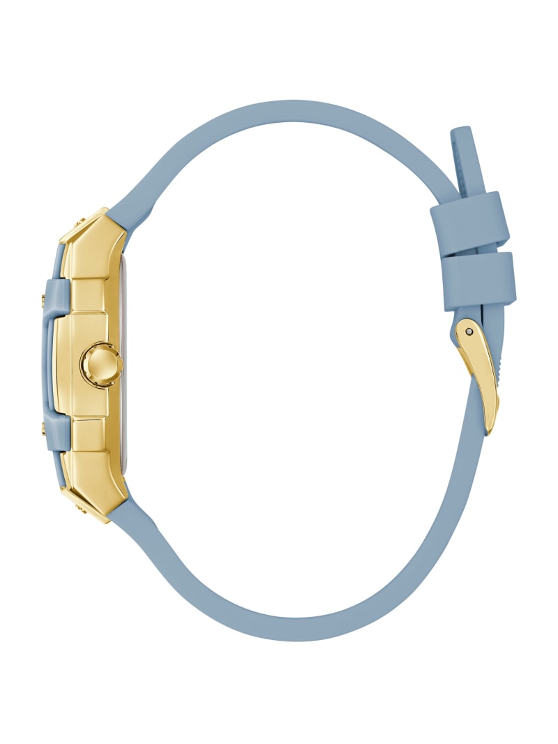 Blue Silicone Multifunctional Watch