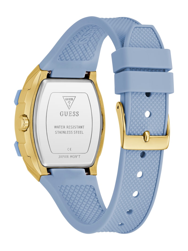 Blue Silicone Multifunctional Watch