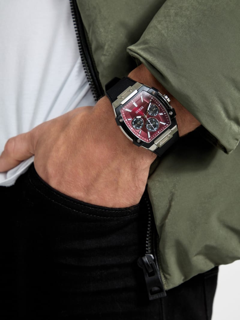 Silicone multi-function watch 44 mm