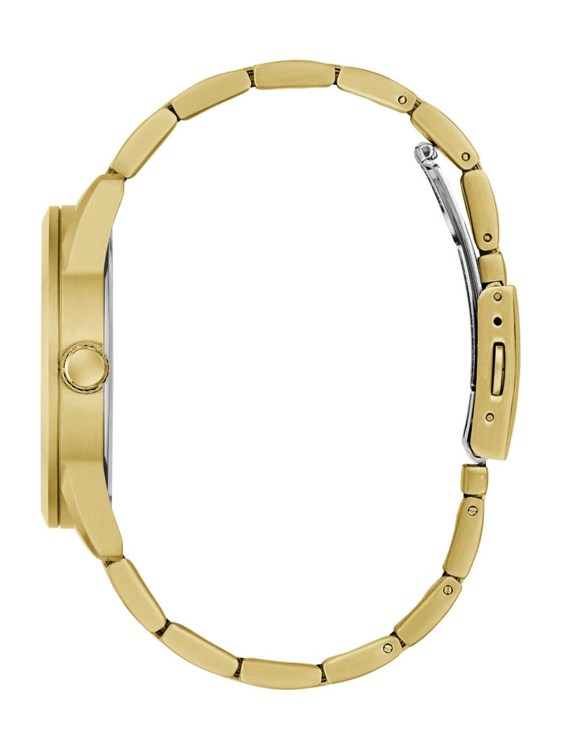 Gold-Tone and Black Analog Watch
