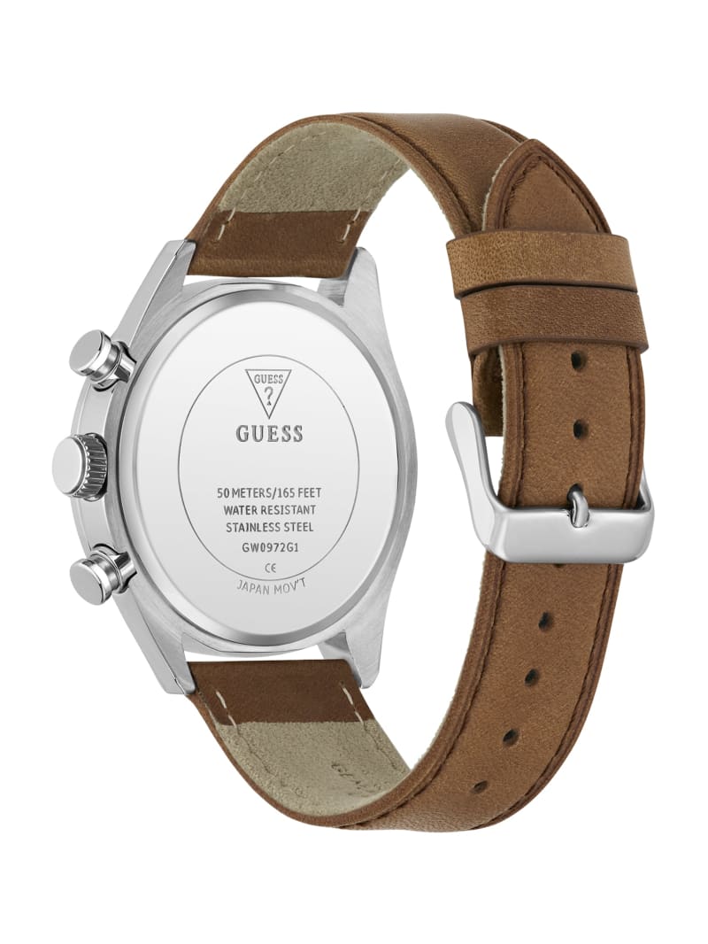 Two-Tone Multifunction Suede Watch