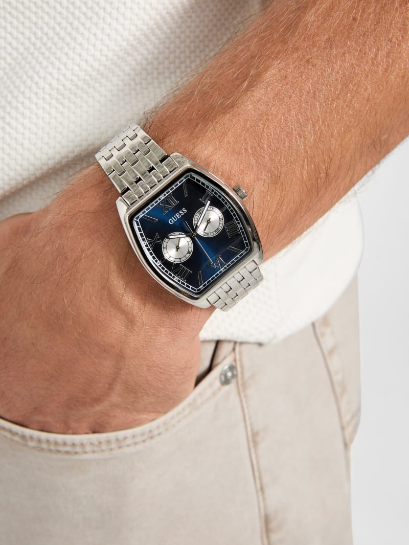Silver-Tone Multifunction Watch