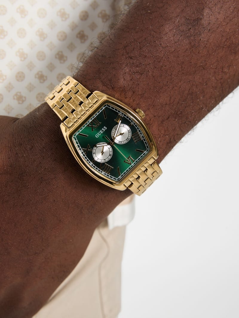 Gold-Tone Multifunction Watch