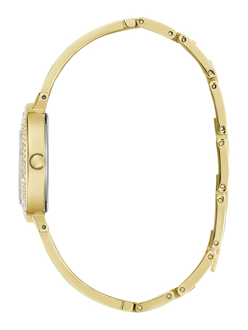 Crystal Stainless Steel analogue watch 30 mm