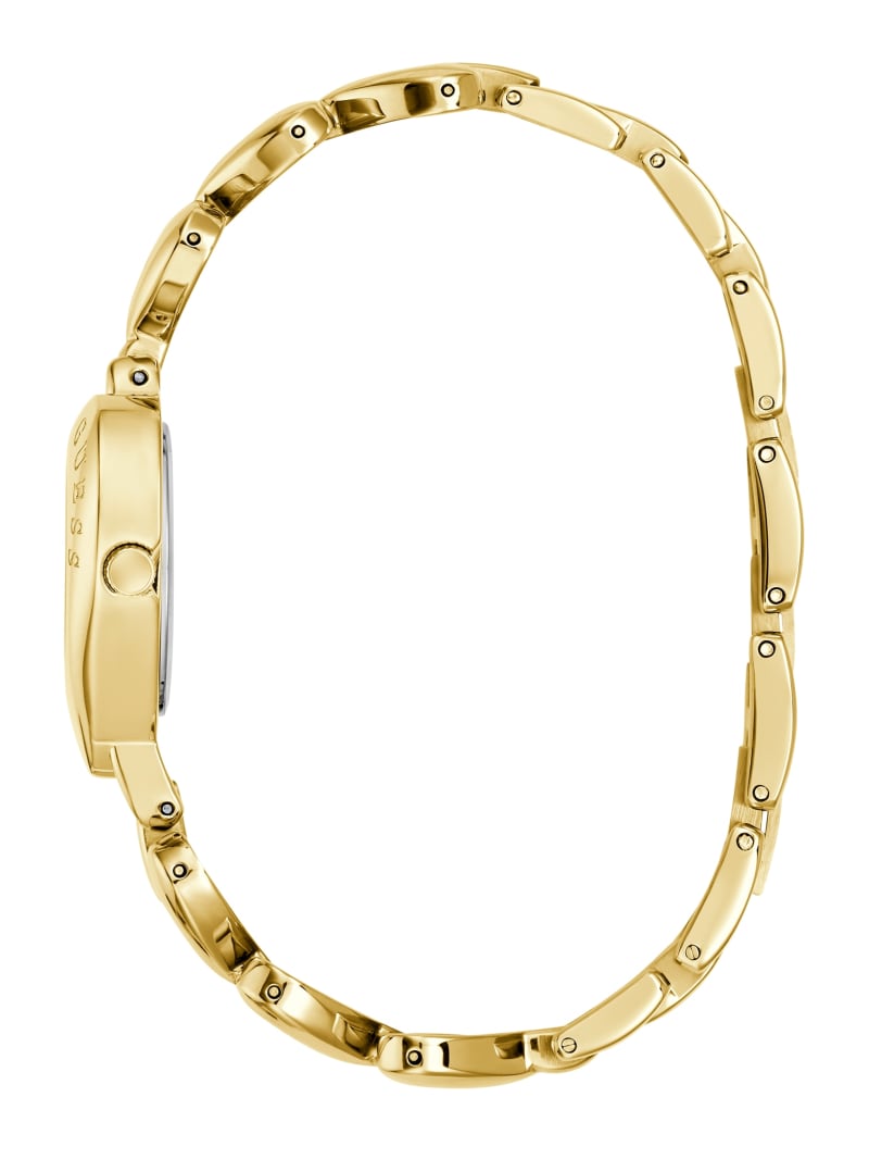 Gold-Tone Heart Analog Watch