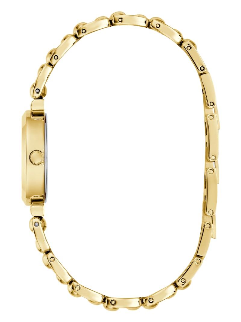 Gold-Tone Beaded Analog Watch