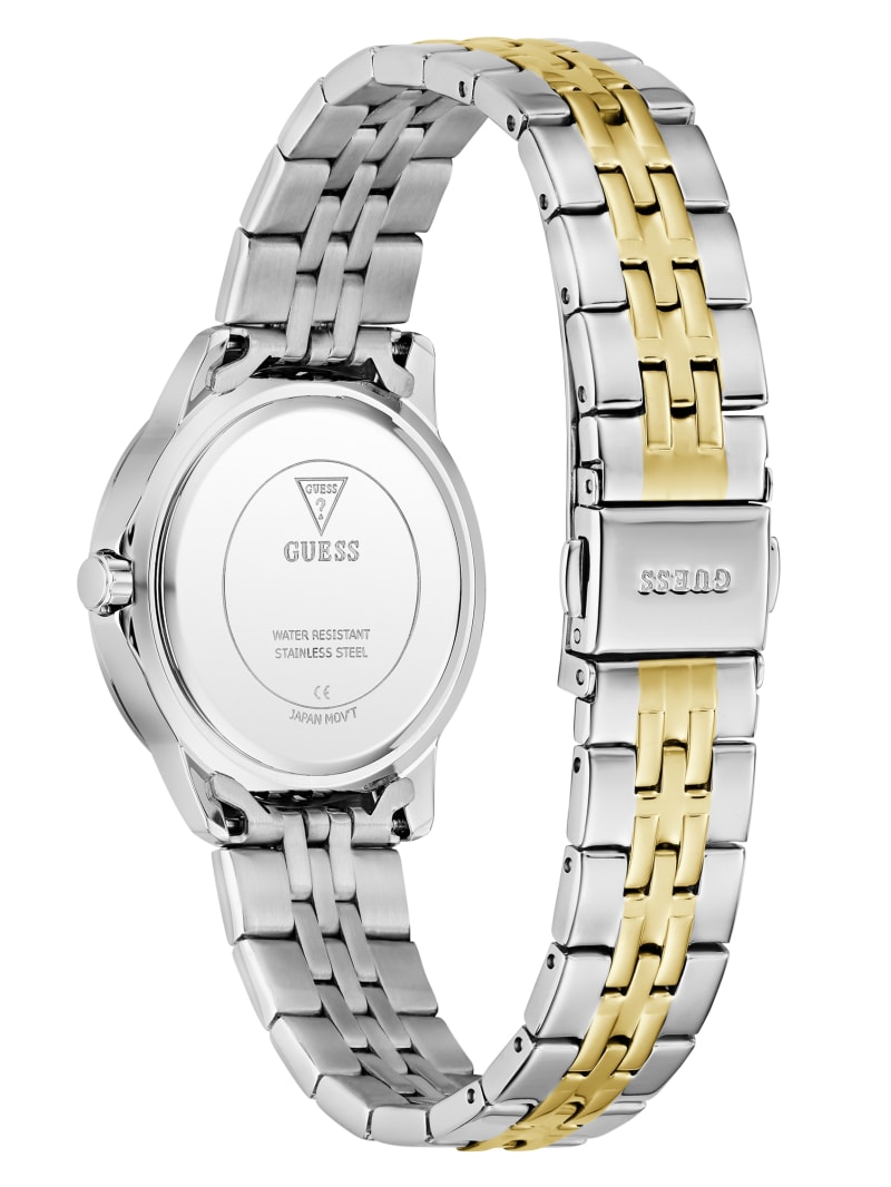 Crystal Stainless Steel analogue watch 32 mm