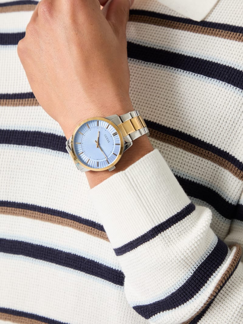 Stainless steel analogue watch 42 mm