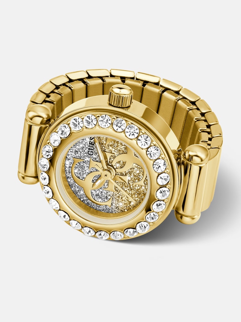 GUESS® Crystal Stainless steel analogue ring 18 mm Women
