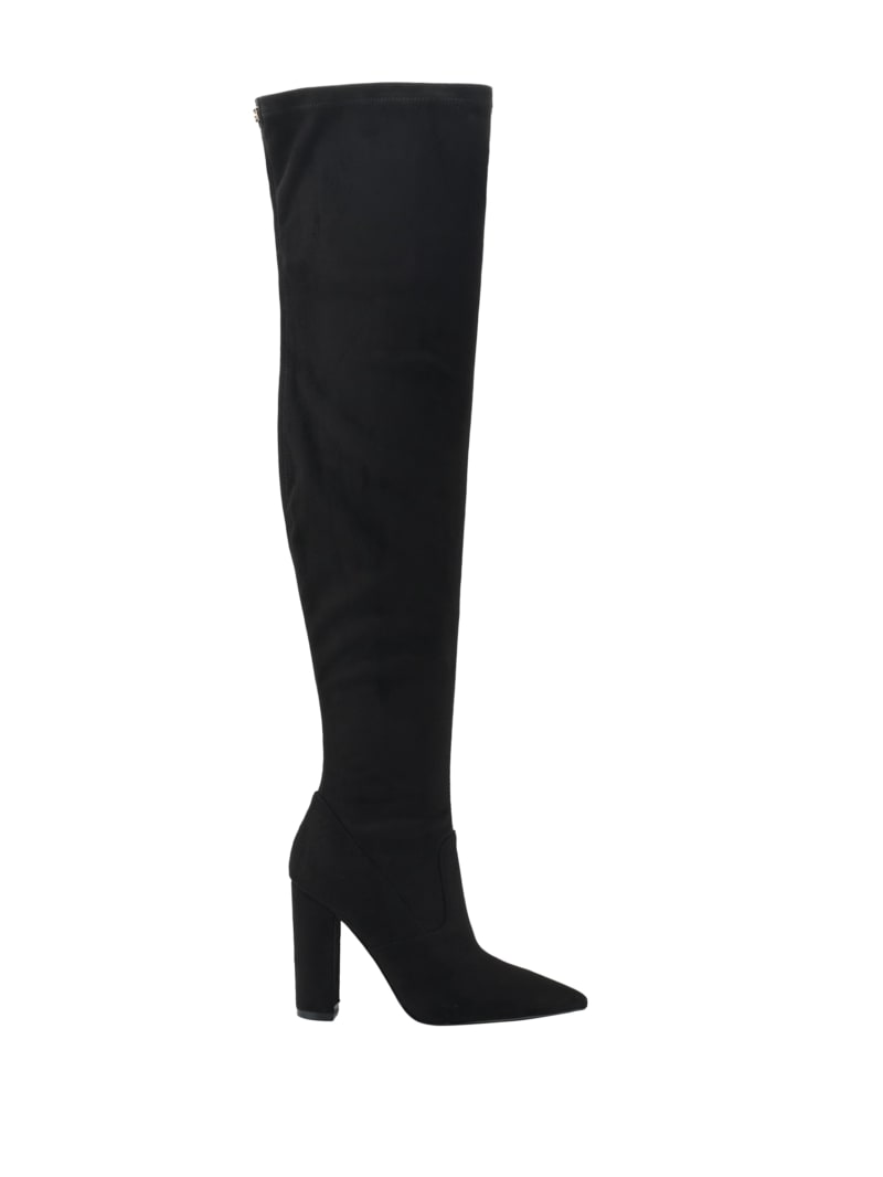 Guess black knee high boots clearance