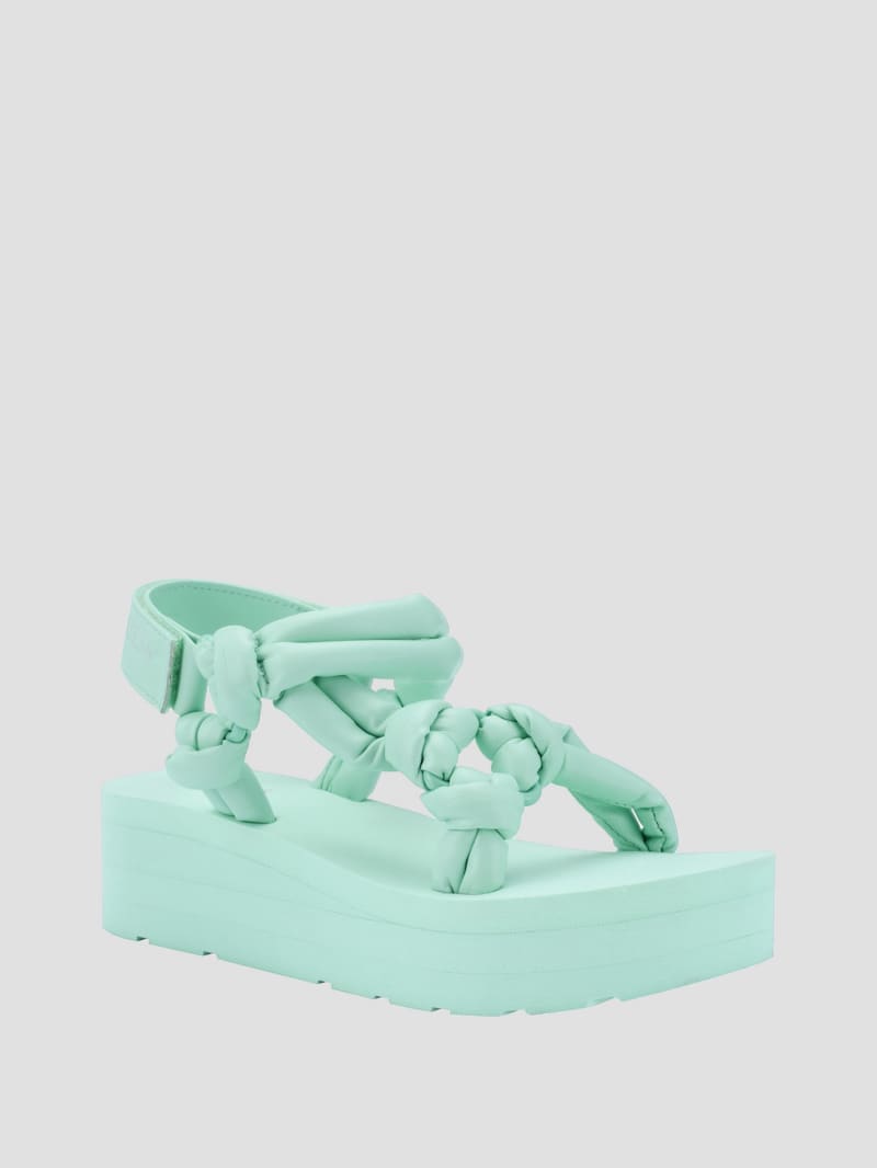 Albina Knotted Platform Sandals GUESS