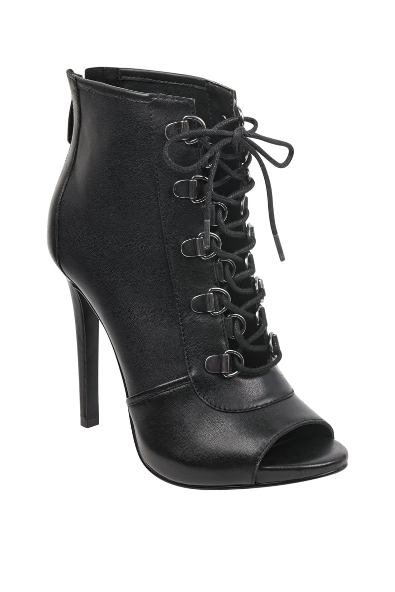 Alysa Heeled PeepToe Booties GUESS
