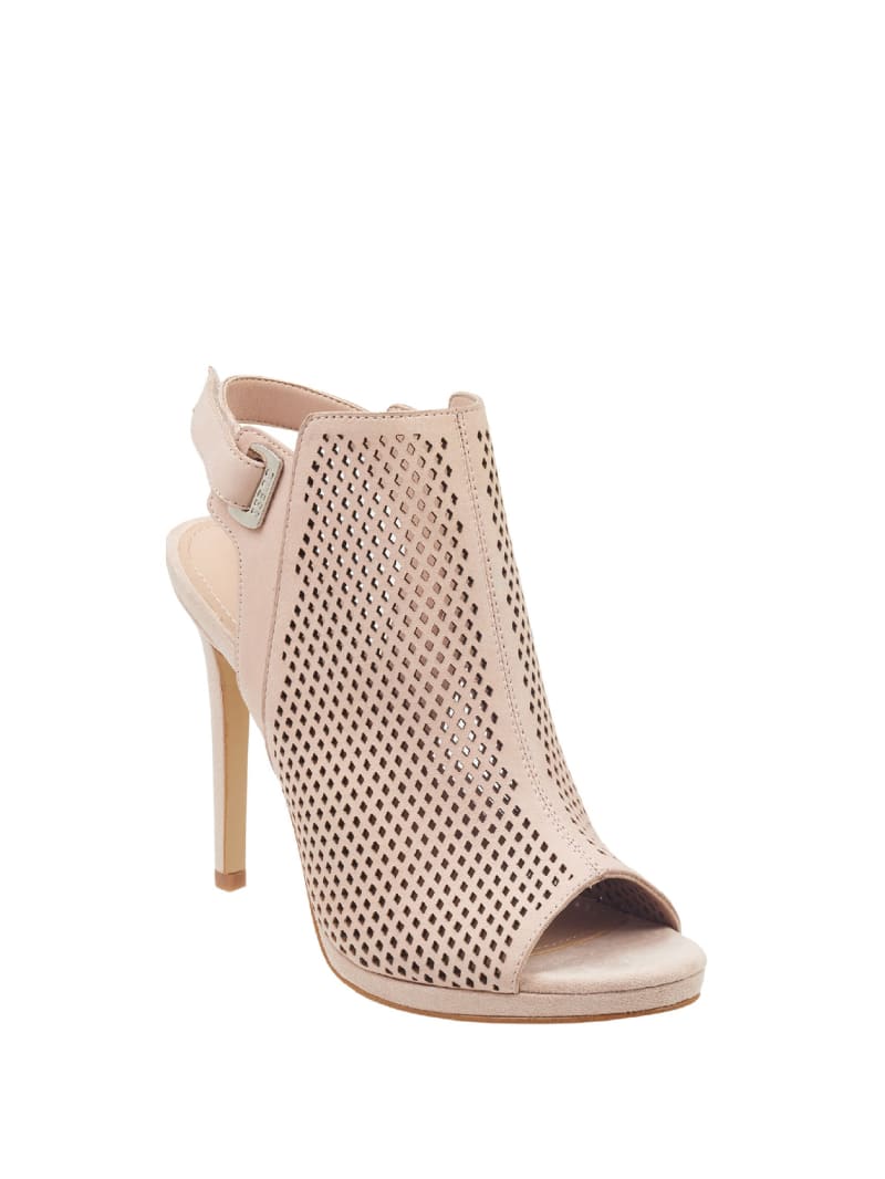 guess peep toe booties