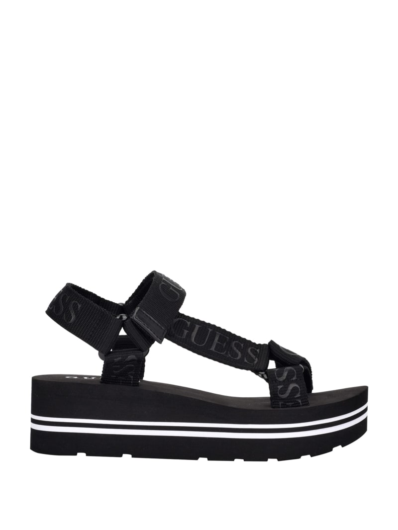 Avin Platform Sport Sandals GUESS