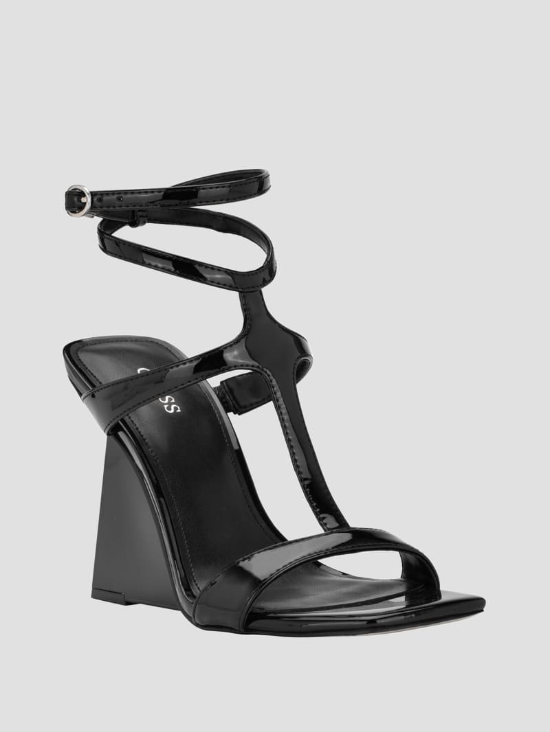 Bacio T-Strap Wedge Heels