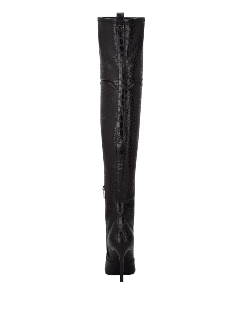Baiwa Croc Over the Knee Boots