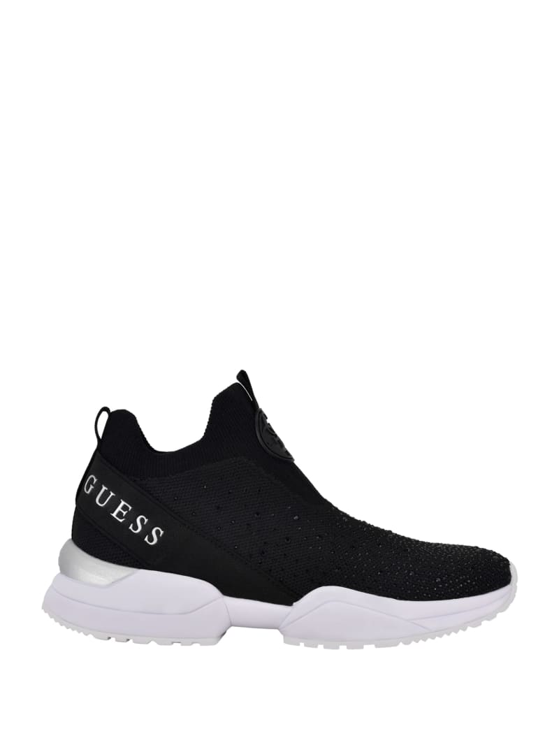 guess black and white sneakers