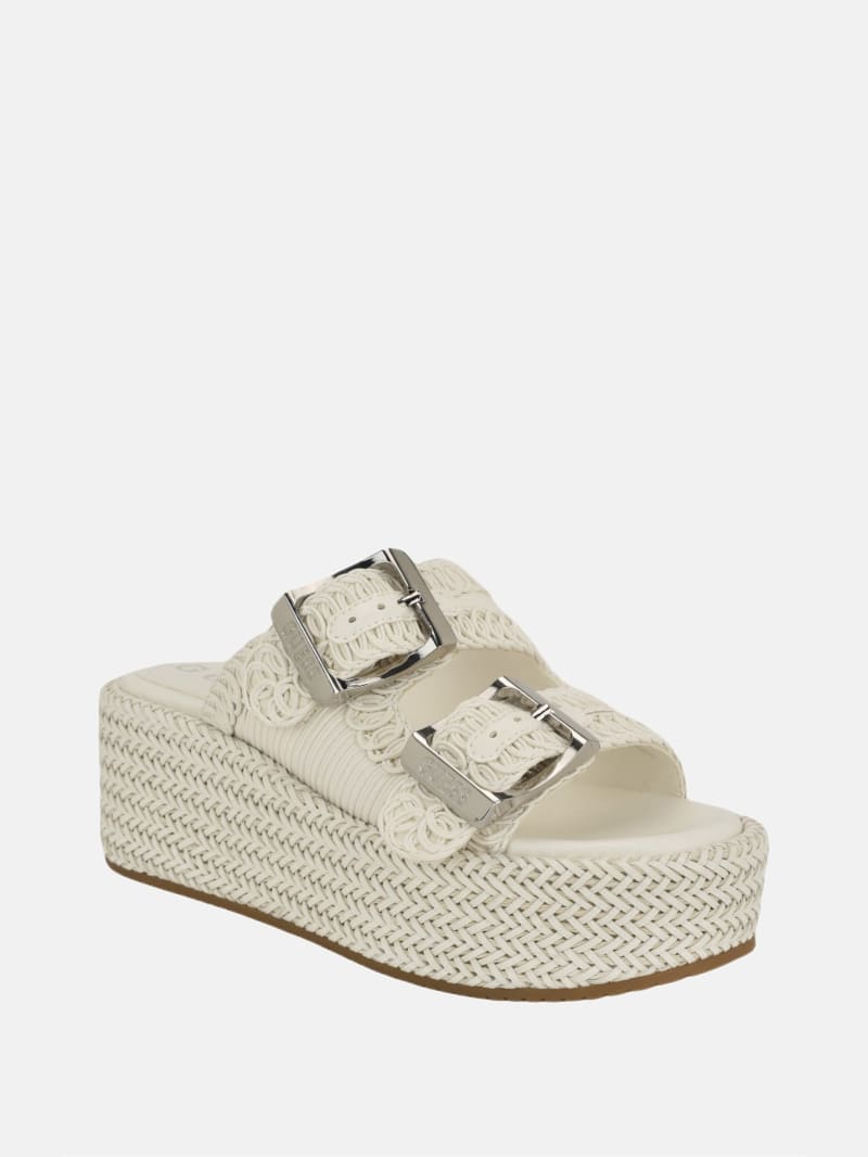 Binks Woven Platform Sandals · Guess