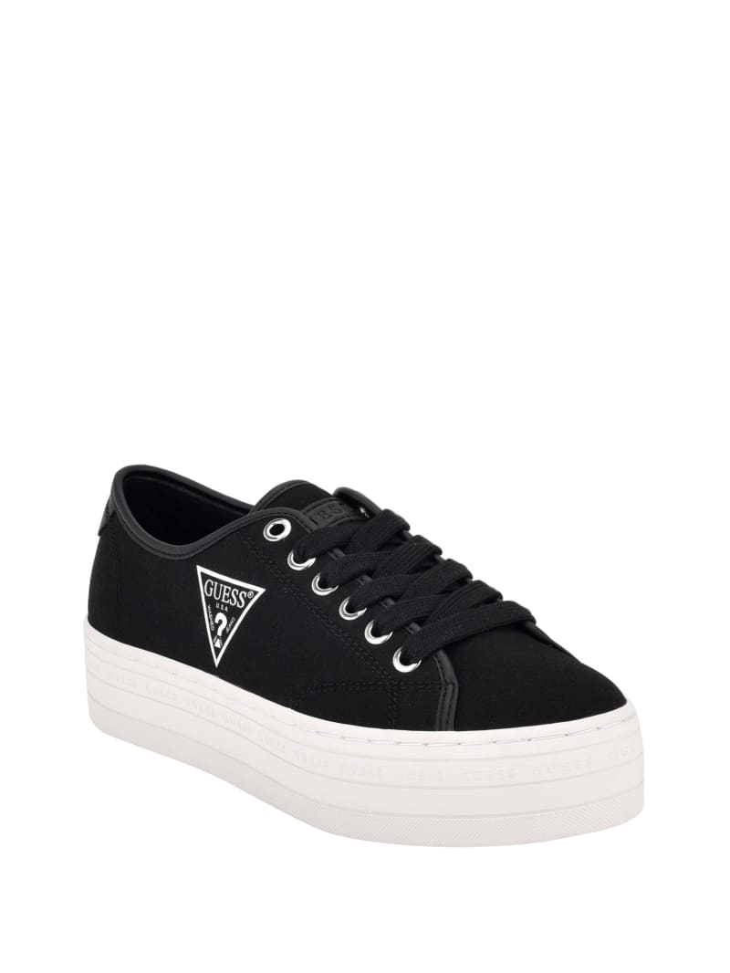 guess black and white sneakers