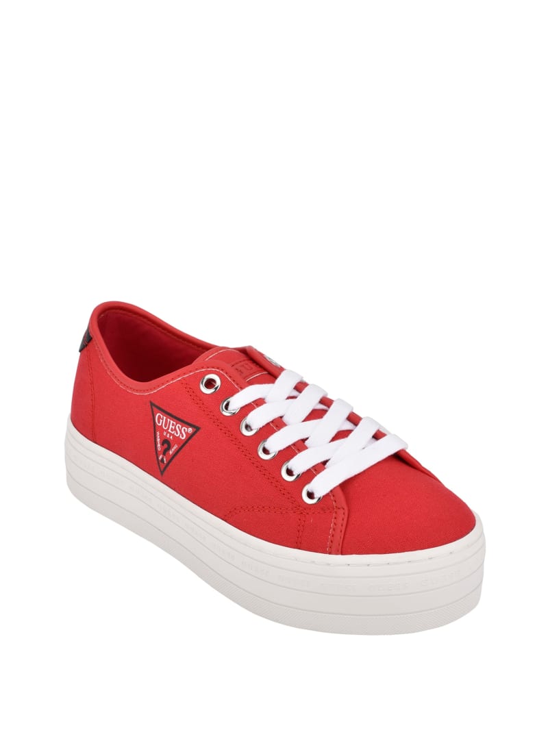 guess red sneakers