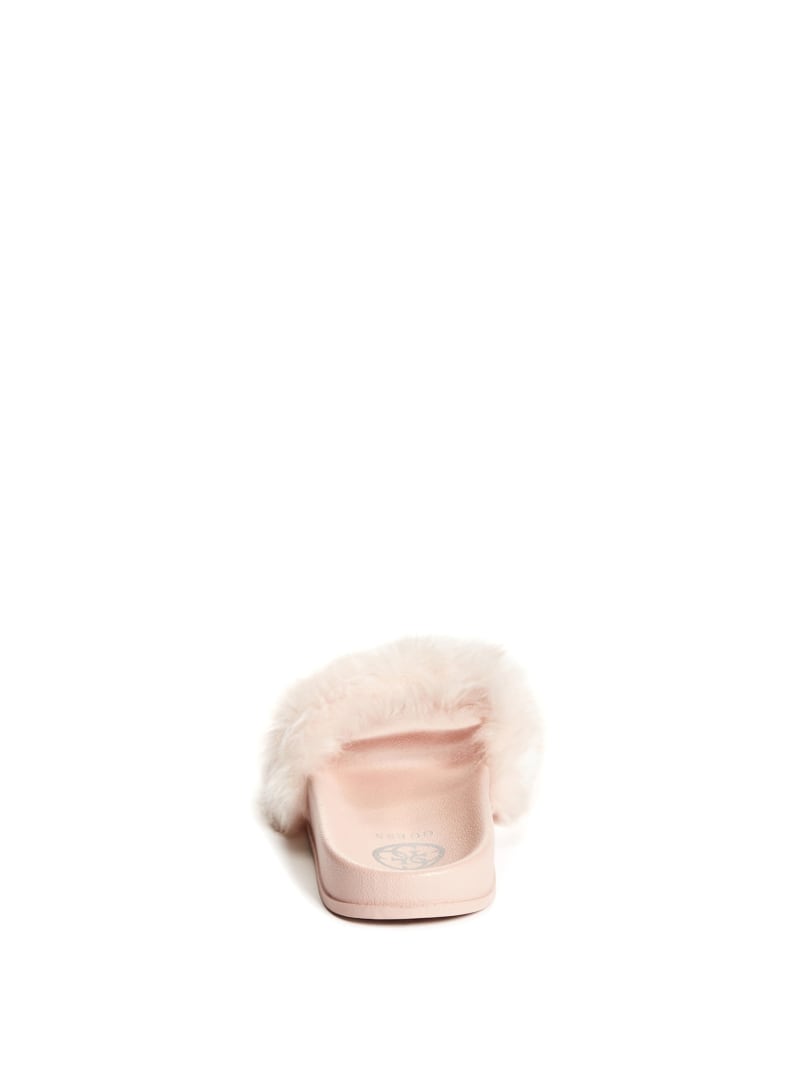 Guess fur slide sandals online