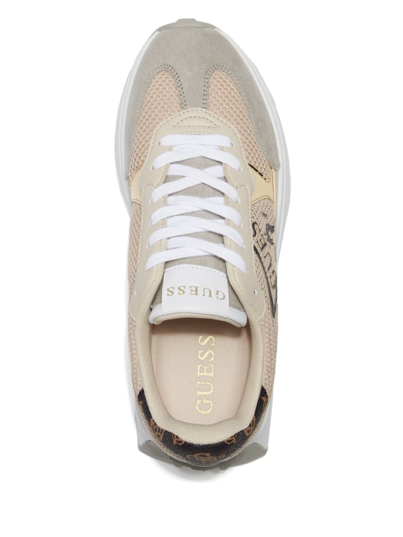 Calebb Logo Print Sneakers