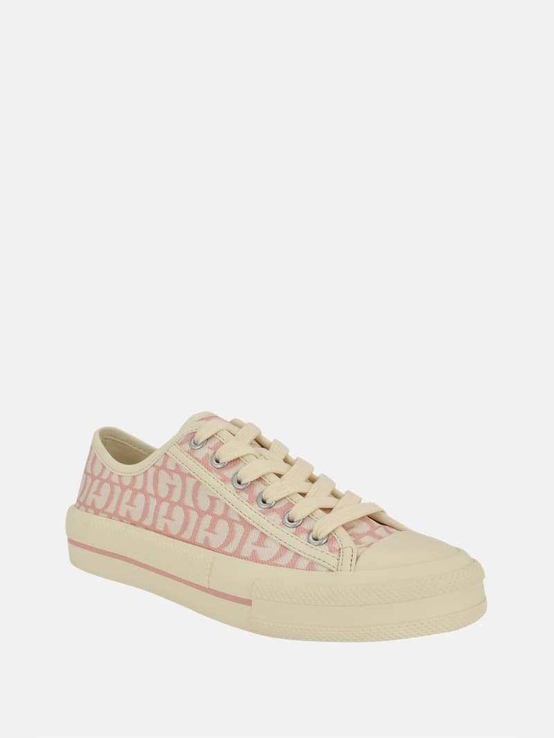 Carey Canvas Low-Top Sneakers · Guess