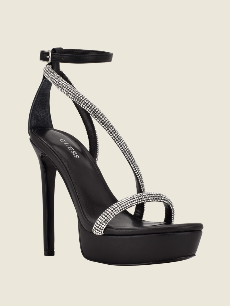 Casidee Rhinestone Platform Heels | GUESS