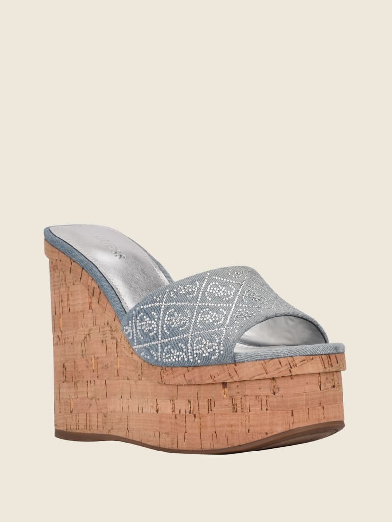 guess platform sandals