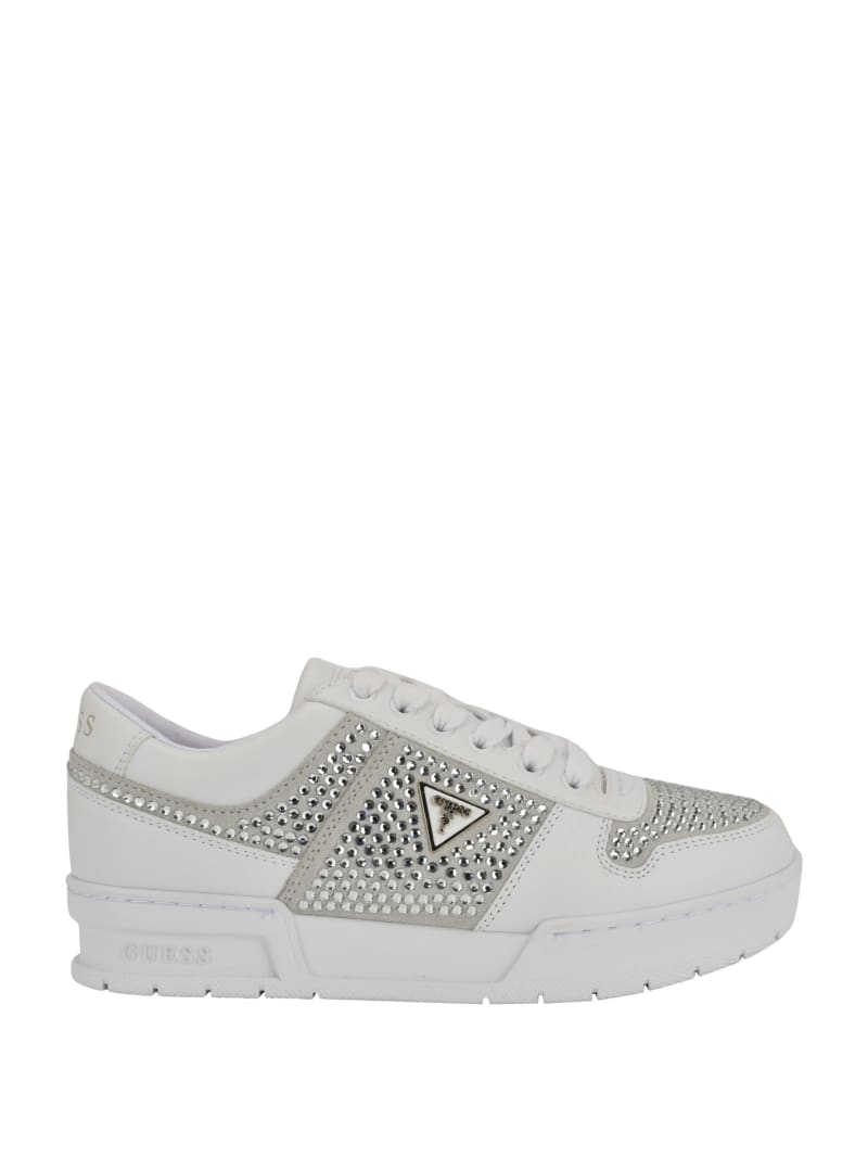 Cieska Low-Top Rhinestone Sneakers | GUESS