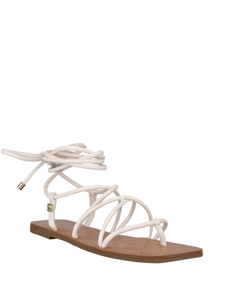 Cristen Lace-Up Flat Sandals