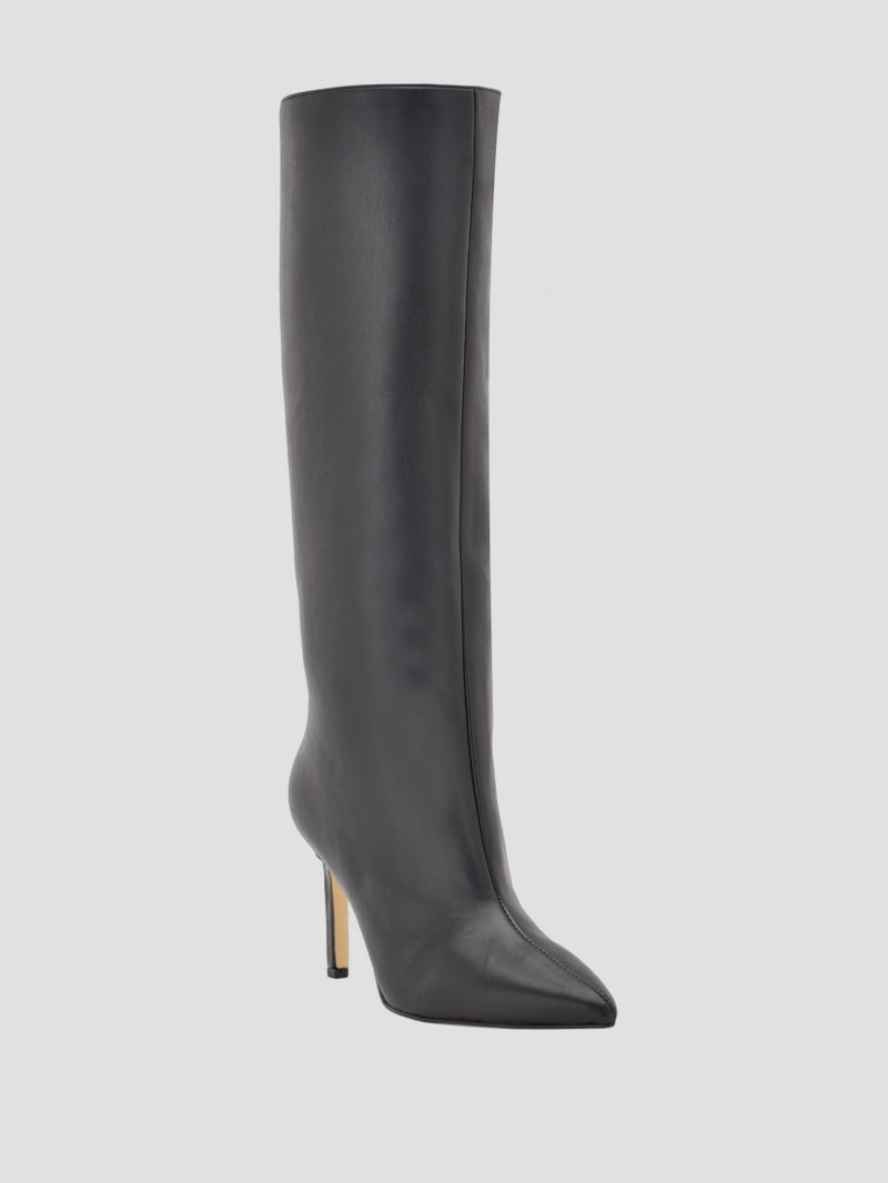 Dayton Faux-Leather Knee-High Boots | GUESS