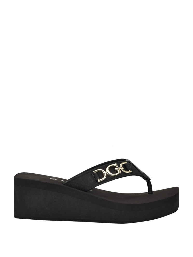 Guess wedge thong sandals new arrivals