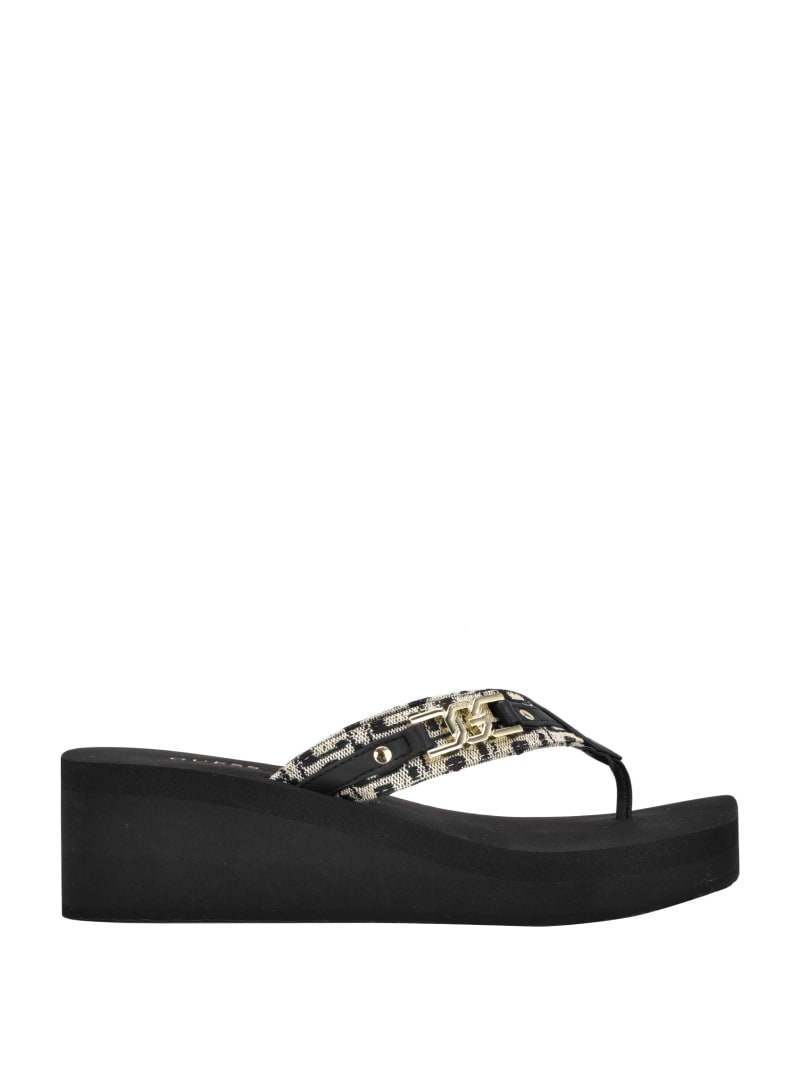 Guess sierra wedge cheap flip flop