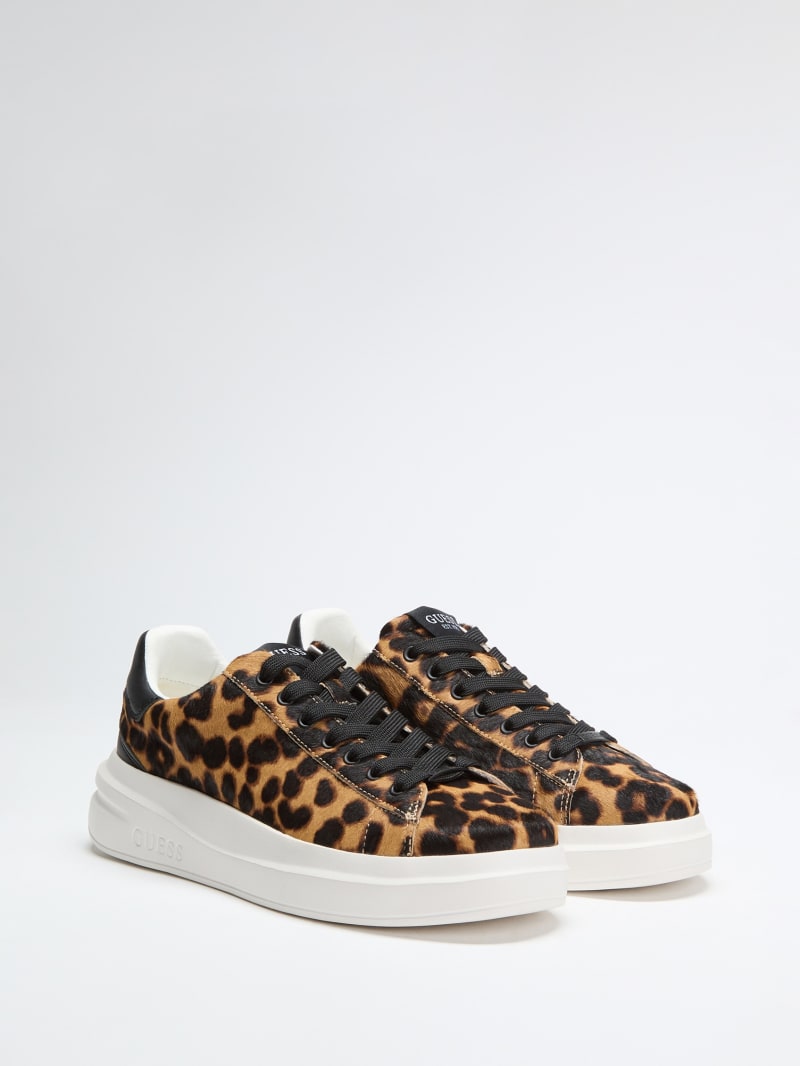 Elbinah Leopard Low-Top Sneakers · Guess