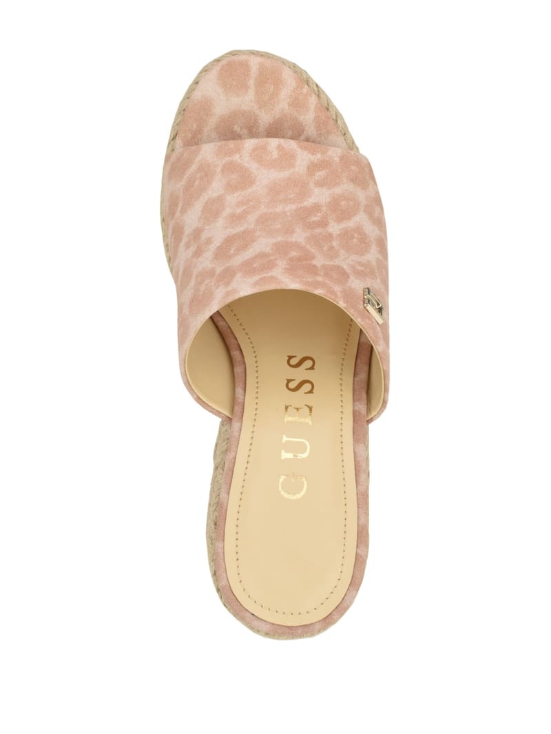 Evba Wrapped Espadrille Wedges GUESS