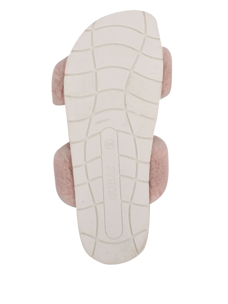 Guess buffie faux fur slide sandals discount